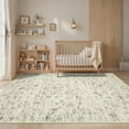 thumbnail image 4 of Washable Vintage Area Rug – Distressed Non-Slip Low Pile Carpet, Soft, Mark Resistant, Non-Shedding, Collapsible – For Living Room, Bedroom, Dining Room, Office, Nursery, Home Decor, 4 of 7