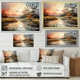 thumbnail image 4 of Designart "Everglades National Park Peach Forest" Landscapes Floater Framed Canvas Print, 4 of 7