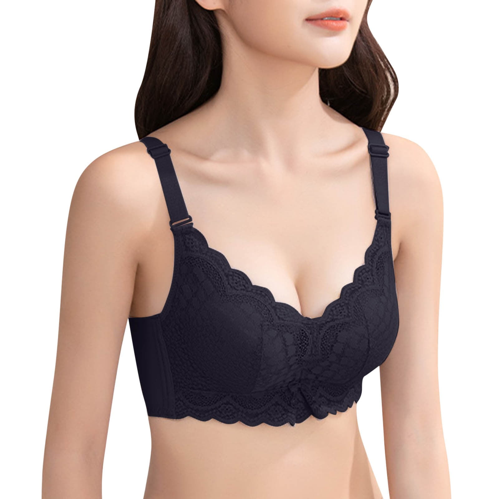 Sports Bras For Women High Impact Lace Adjusted Lingerie Thickened