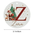 thumbnail image 3 of Suministros de decoración navideña, 26 letras para árbol de Navidad, adornos colgantes para árbol de Navidad, adornos navideños personalizados para bricolaje, decoración navideña, decoración colgante, 3 of 5
