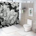 thumbnail image 7 of Orinice White Rose Bathroom Decor Set Multi-Size Colorful Luxurious Graphic Print Polyester Fabric Fashion Shower Curtain with Hooks 60x72, 7 of 7