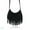 Black, variant on Crossbody Bags For Women Tassel Bags Shoulder Bag Pack Fringe Handbag Tote Ladies Messenger Bag