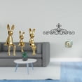 thumbnail image 2 of Escultura Familiar De Conejo Y Centro De Mesa De Metal Con Diseño Floral Para Pared, Ideal Para Escritorio, Mesa, Armario, Estantería, Patio, Porche, Decoración Interior Y Exterior., 2 of 8
