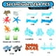 thumbnail image 4 of Juego de 264 pistas de carreras de tiburones para niños, juguetes mágicos que brillan en la oscuridad, 2 pistas de coches de tiburón, juego de pistas flexibles para bricolaje, regalo de cumpleaños par, 4 of 7