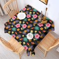 thumbnail image 2 of Pioneer Flower Floral Print Pattern Square Tablecloth, Waterproof Wipeable Spillproof Washable Table Cover for Home Kitchen Party Decor, 52"x52", 2 of 6