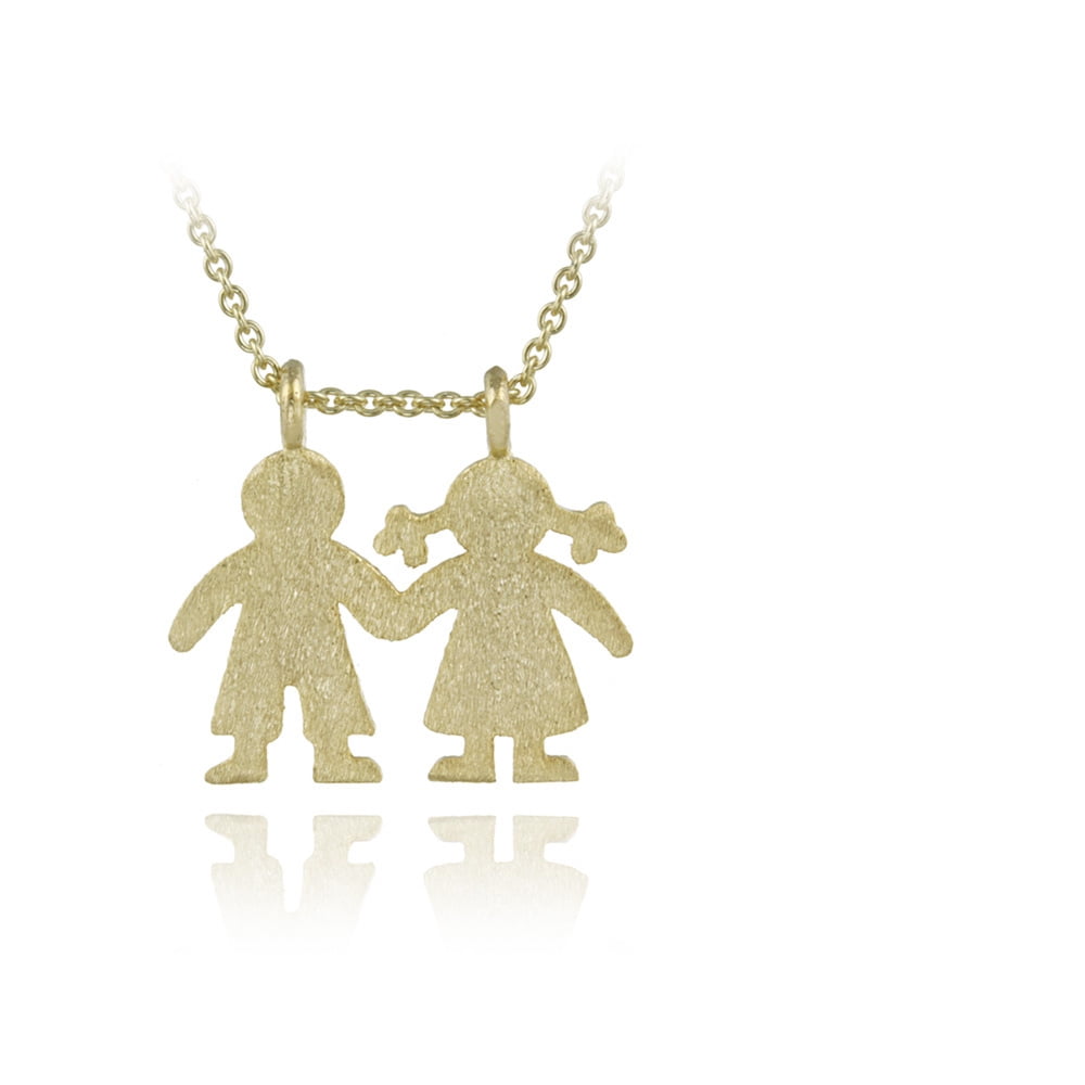 GIFFIH 14K Gold Filled Girl & Boy Necklace