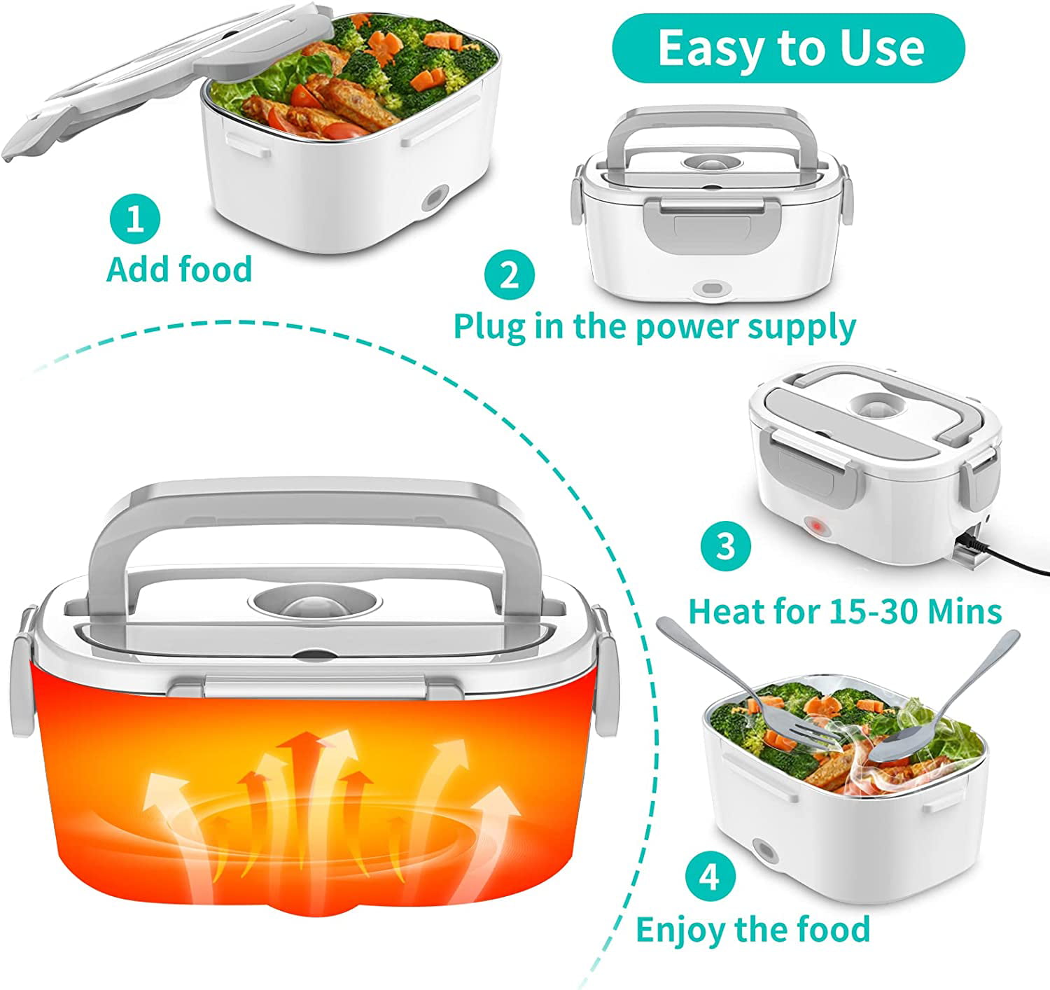 Reabulun Electric Lunch Box Food Heater review