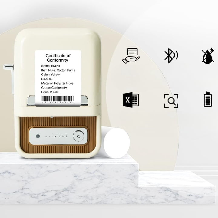B21 portable Bluetooth thermal printer for food price labeling