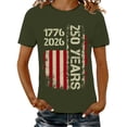 thumbnail image 4 of MEICHEN 250th Anniversary American Round Neck Pullover Women's T Shirt Shirt Short Sleeved T Shirt American Round Neck T Shirt, 4 of 6