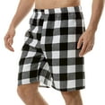 thumbnail image 5 of Xysaqa Men's Plaid Pajama Short Pants, Soft Elastic Waist Lounge Sleep Shorts Summer S-3XL, 5 of 5