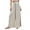 White, variant on Outfmvch Flowy Pants for Women Women' S Culottes Cotton Baggy Boho Casual Cropped Linen Pants Women with Side Pockets Vacation Beach Trousers Linen Pants Women Baggy Straight Leg Beige S-XL