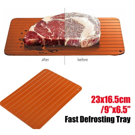9.2''x6.5''x0.07'' Winter Fast Defrosting Tray Food Thaw Defrost Meat Frozen Food The Safe Way Kitchen (Best Way To Defrost Frozen Steak)