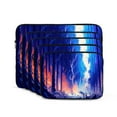 thumbnail image 2 of LNWH Winter Flame Forest Pattern Laptop Sleeve, Notebook Computer Pocket Tablet Briefcase Carrying Bag, 10 inch Laptop Case, 2 of 8