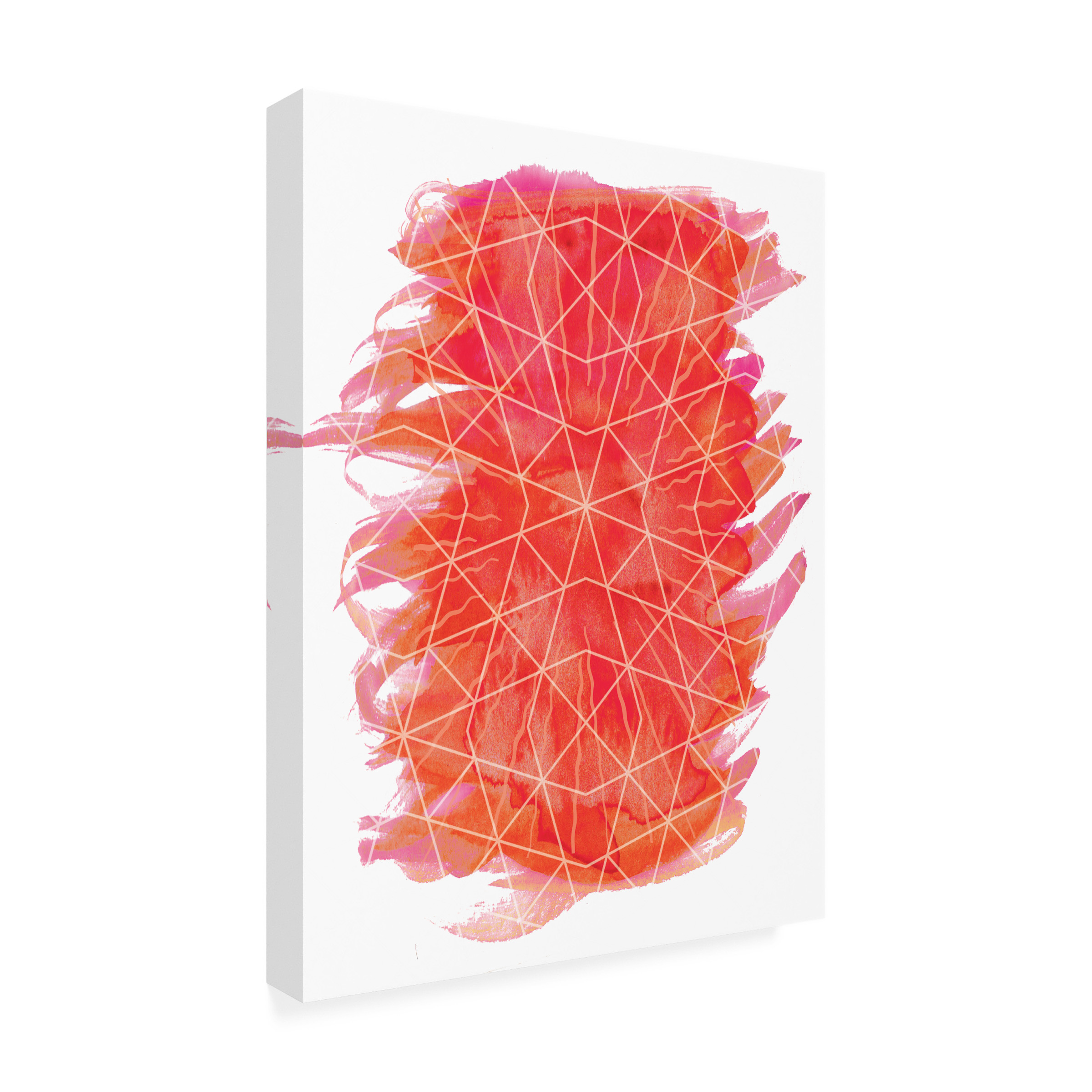 Trademark Fine Art 'Geometric Fire 1' Canvas Art by Erin Clark