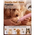 thumbnail image 5 of Pink 4-in-1 Multifunctional Cordless Electric Pet Grooming Clippers Kit for Dogs Cats, 5 of 7