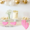 thumbnail image 4 of Living 8Pcs 7Inch Valentine's Cute Pink Heart Shape Disposable Paper Platters Tissue Wedding Party Candy Fruit Paper Tray Cake Snack Tray For Couple's Date, 4 of 6