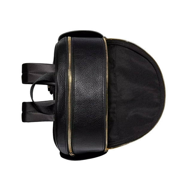 MOCHILA COACH ORIGINAL UNISEX COURT MEDIUM BACKPACK CUERO NEGRO GRANULADO