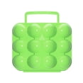 thumbnail image 4 of QualitChoice Plateau Portable pour Œufs Boîte de Rangement Support Camping 6/12 Conteneur à Œufs Vert 12 Compartiments 1Ensemble, 4 of 6