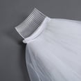 thumbnail image 4 of Yuangui Cathedral Long Wedding Veils 2 Tier Bridal Veil with Comb Wedding Accessories for Bride Wedding (Pure White), 4 of 11