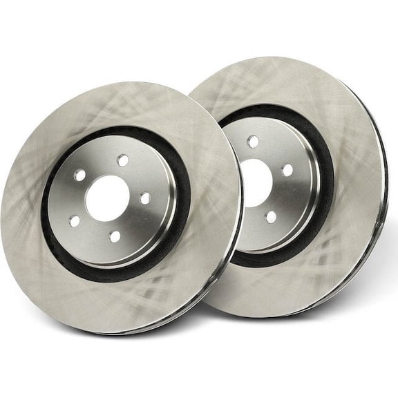 Front Brake Rotor Set 2 - Compatible with 2015 - 2022 Ford Edge - Autopart Premium