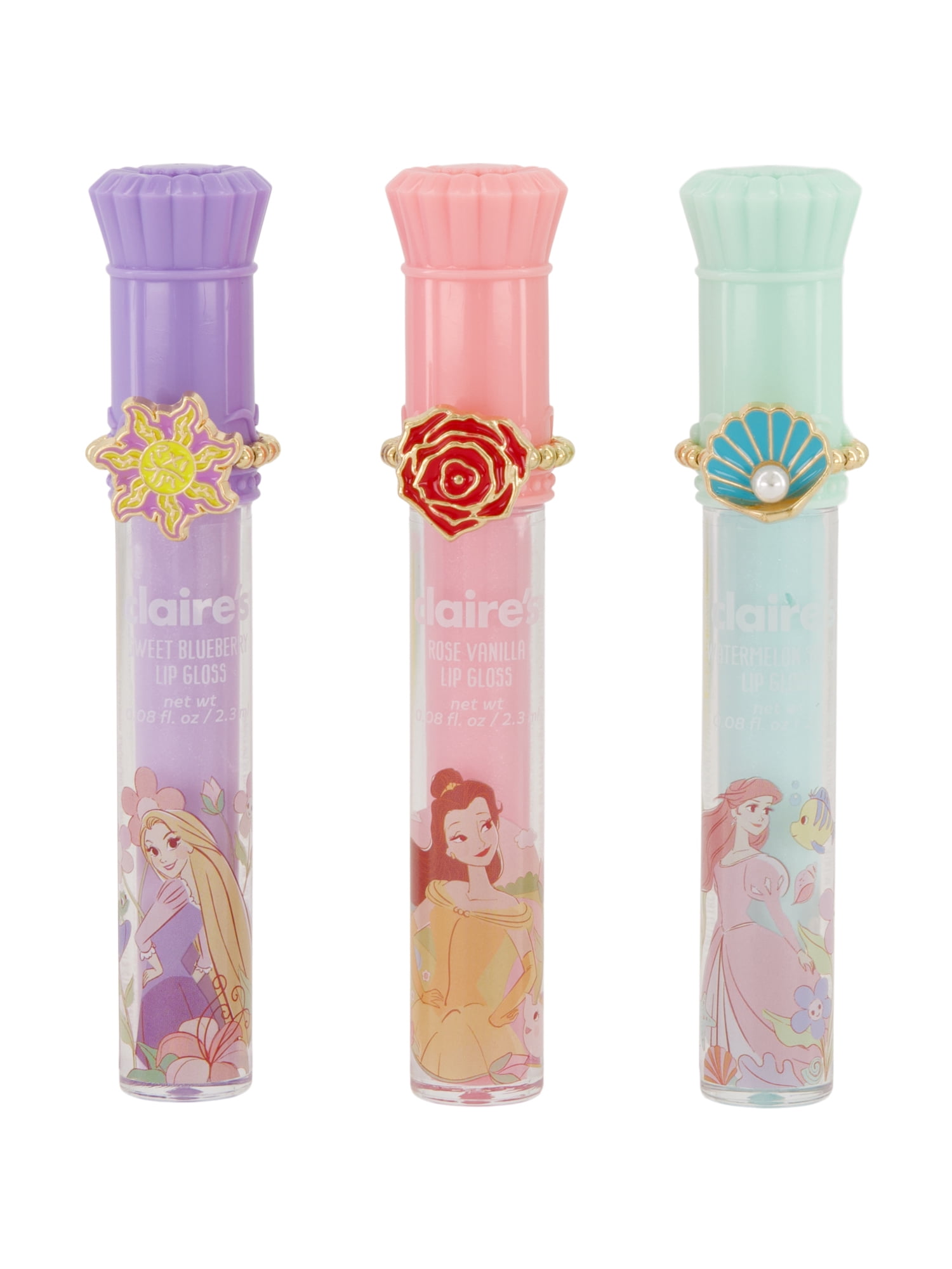 Claire's Disney Lip Ring Set - Once Upon a Gloss 6 Pcs