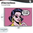 thumbnail image 4 of Stupell Industries Eclectic Too Cool To Care Iconic Gray Framed Giclee Art, 30 x 20, by Andreas Magnusson, 4 of 8