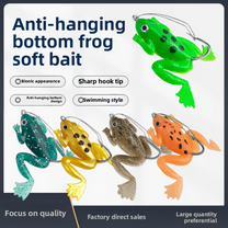"5-Piece Premium Soft Frog Lure Set! Ultra-Sharp Hooks Lifelike Design for Bass, Pike & More – Freshwater & Saltwater Fishing Must-Have!