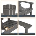 thumbnail image 3 of ACEGOSES 1 Pcs Faux Wood Adirondack Chair Weather Resistant for Patio Garden, Backyard, Porches and Indoors,Gray, 3 of 5