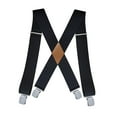 thumbnail image 2 of Tirantes para hombre jinwen Pantalones 5 cm de ancho Trabajo informales Clips fuertes negro, 2 of 7