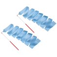 thumbnail image 1 of Uxcell 2 Pcs Cintas de Baile, 78.7 Pulgadas Cintas de Gimnasia con Varita Roja para Gimnasia Artística, Azul Claro, 1 of 7