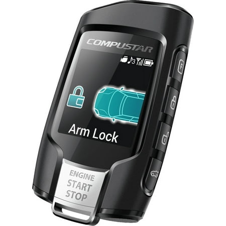 Compustar - Q9 2-Way LCD RFX Bundle with LTE Module Remote Upgrade Kit - Black