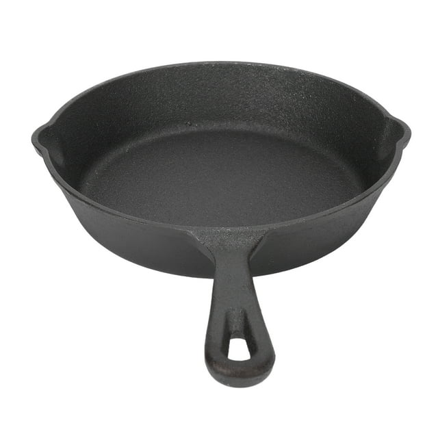 Even Heat Spread Cast Iron Skillet Easy Cooking Pan for Grill Oven Broiler