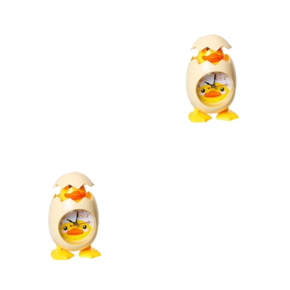 Toystoory Despertador de cáscara de huevo Relojes de cabecera de moda Mini adornos de reloj para Type2 NO2
