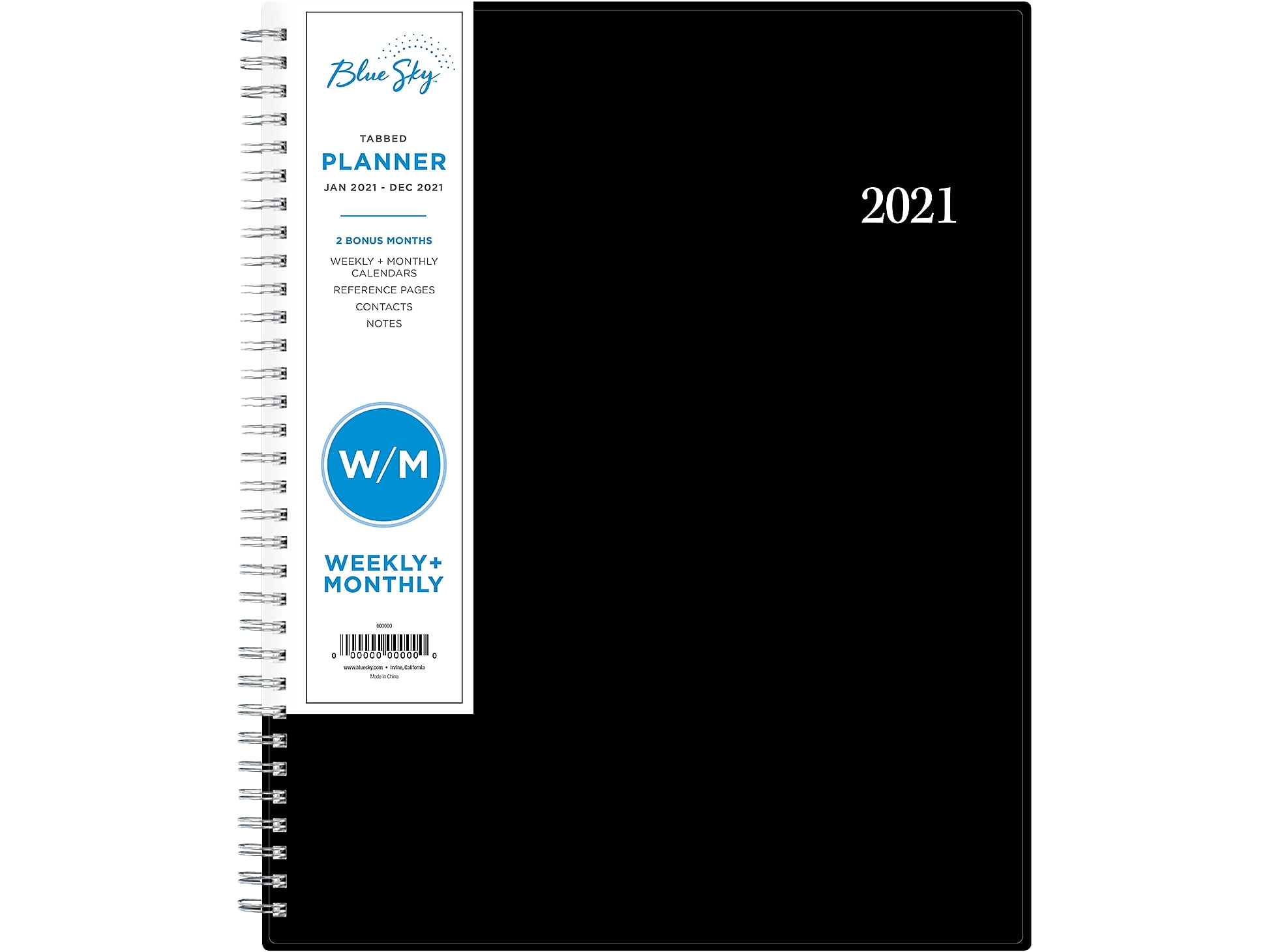 Blue Sky 2021 Weekly & Monthly Planner, 8.5" x 11", Classic Red