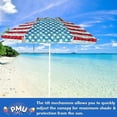 thumbnail image 6 of PMU Multi Stripes with Multi-Color Beach Umbrellas Patriotic Flag Umbrella Pkg/1, 6 of 6