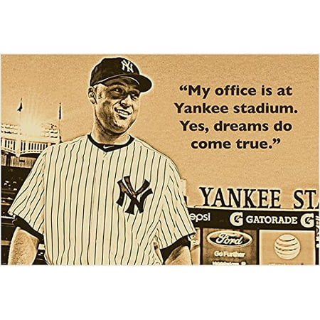 Yankee Stadium Musical Globe - Derek Jeter Quote Photo Poster