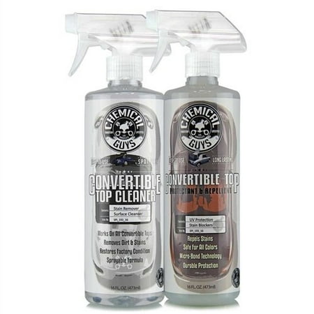 chemical guys hol_996 convertible top cleaner and convertible top protectant kit (16 oz) (2 items)