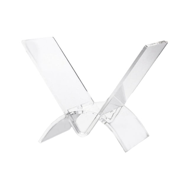 Soporte de acrílico transparente para libros de cocina, soporte de acrílico para libros de recetas, estante de exhibición para revistas, para el