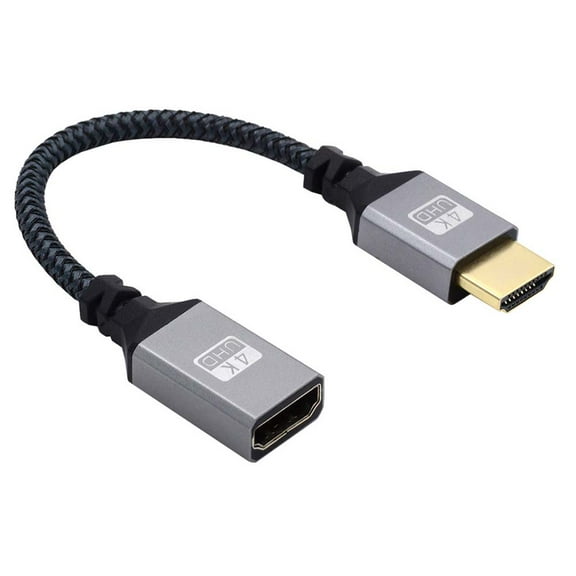 FVH HDMI 1.4 Type A Male to A Female Extension Cable Straight Connector 90 Degree Support HDTV 4K 60hz 3D