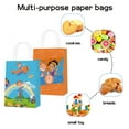 thumbnail image 4 of 16 Pcs For English Enlightenment Cartoon Theme Party Decorations Bags – 2 Styles Candy Gift Parties Supplies Bags with Handles for Party Favor Birthday and Celebrations, 4 of 5