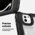 thumbnail image 3 of Shockproof Case for Apple iPad Pro 11 Inch 2024, Rugged Hybrid Protective Cover with Pencil Holder & Shoulder Strap Kids Friendly Rotating Kickstand Case for iPad Pro 11" 2024 M4,Clear, 3 of 9