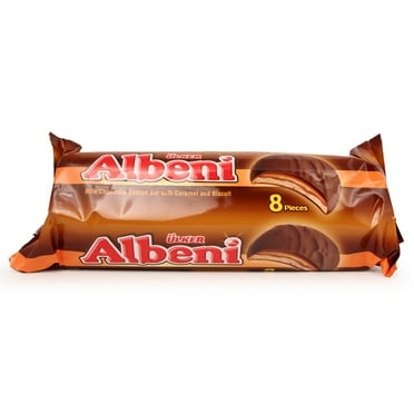Ulker Albeni Ring Chocolate Covered Caramel Cookies - 12.13 oz