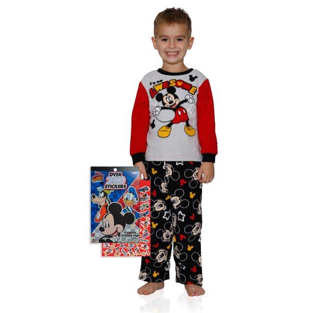 Boys' License Fleece Pajamas with Stickers
