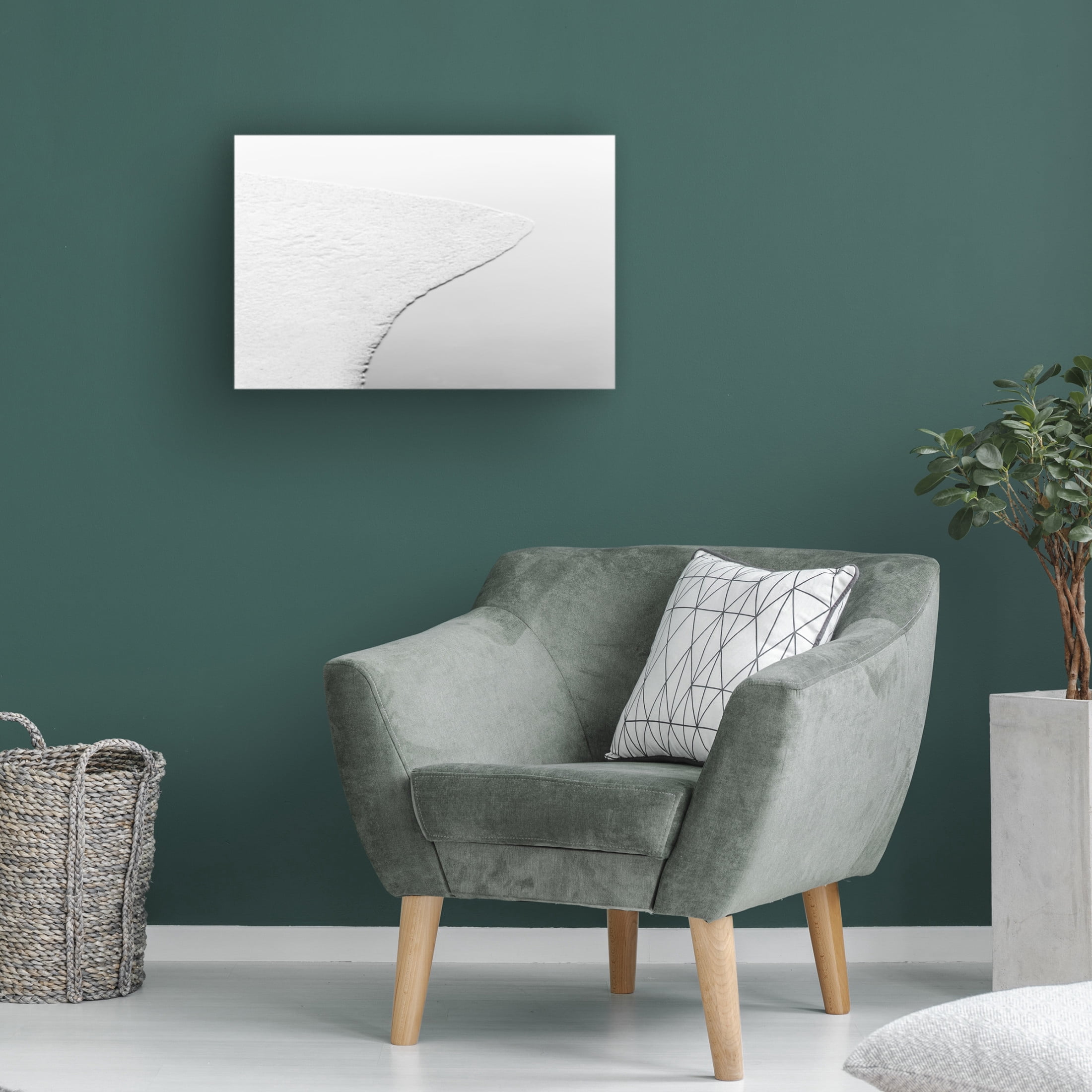 Canvas Wall Art - Hilde Ghesquiere 'White' Wall Art for Living Room, Bedroom, or Office D?cor by Trademark Fine Art - 47 x 30 Inches