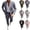 Black, variant on Mens Formal Suit Otfit Sets,Business and Semi-Formal Occasions Pink Size 2XL