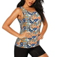 thumbnail image 2 of Fotbe Fashionable Paisley Blusas Sin Mangas para Mujer – Estilo Casual, Corte Suelto, Slim-Fit, Cuello Redondo Deportivo, Tops de Verano para Gimnasio y Yoga-Medium, 2 of 7
