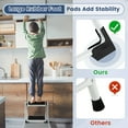 thumbnail image 7 of Canddidliike Folding 2 Step Ladder wiht Anti-Slip Pedal and Large Foot Pads-Black & White, Ladder, Folding Step Stool with Anti-Slip Wide Pedal & Convenient Handgrip, 7 of 7