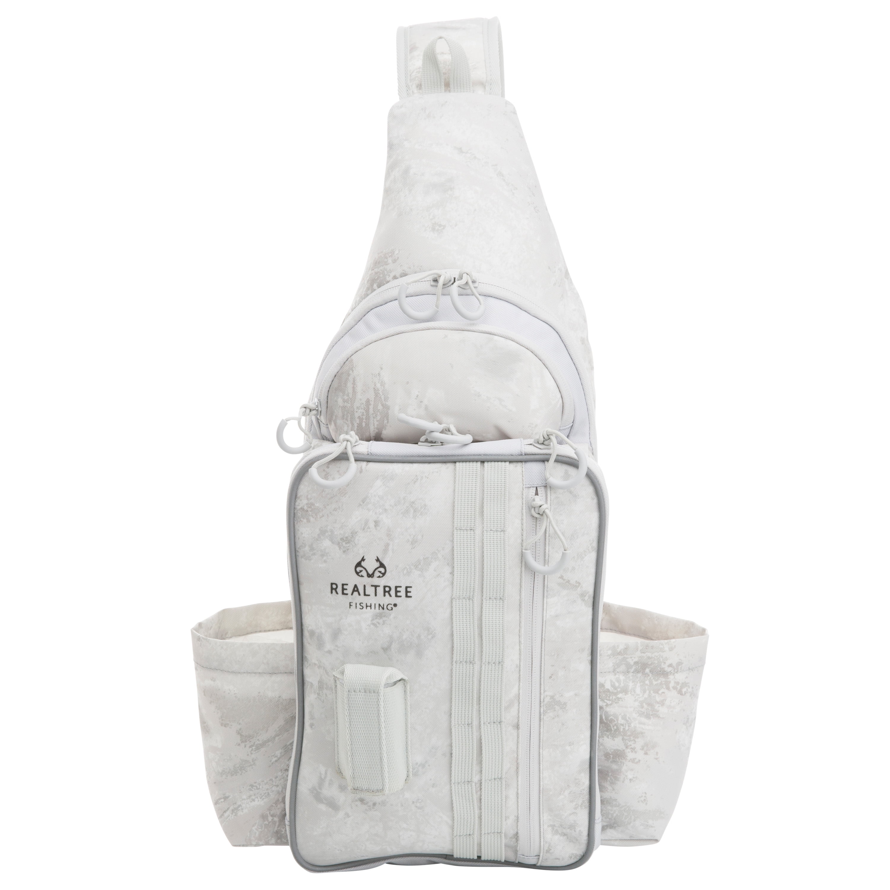 Realtree Aspect Tackle Sling pack 22 Ltr Whiteout Camo, Unisex, Fishing Tackle Bag, Polyester