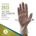 thumbnail image 2 of Exam Glove Safe-Touch™ NonSterile Clear Powder Free Vinyl Ambidextrous Smooth Not Chemo Approved Large, 2 of 7