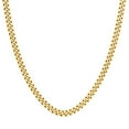 thumbnail image 1 of Men's 22" Cuban Chain Necklace in Yellow Stainless Steel - 8mm, 1 of 4
